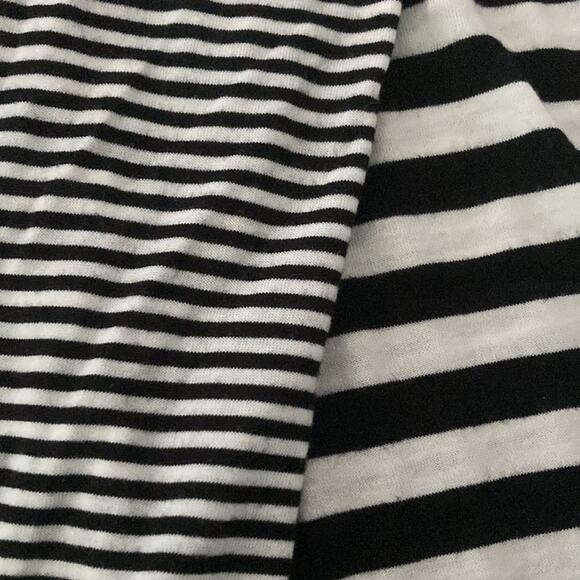 Maurices black and white striped hi low tunic top m - Picture 9 of 9